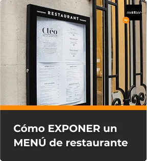Comment pr&eacute;senter un menu de restaurant?